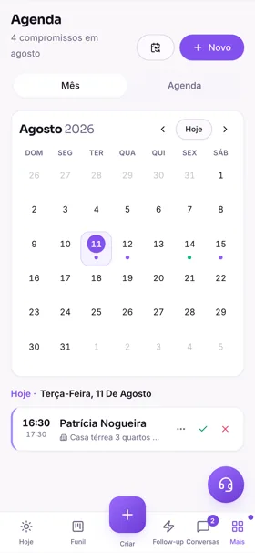 Agenda no celular