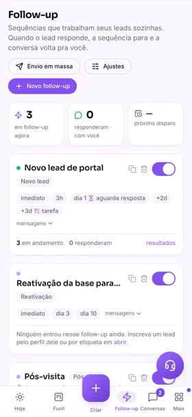 Follow-up: as réguas no celular
